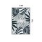 World Rug Gallery Contemporary Floral Leaves Reversible Recycled Plastic 3' X 5' Navy Outdoor Rug 6072NAVY3X5 - alternate 5